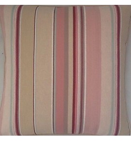A 16 Inch Cushion Cover In Laura Ashley Rosette Pink Stripe Fabric