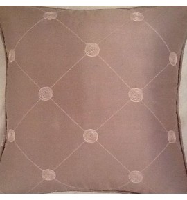 A 16 Inch cushion cover in Laura Ashley Lucille Silk Mauve fabric