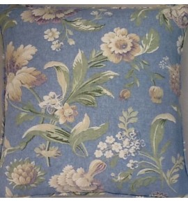 A 16 Inch Cushion Cover In Laura Ashley Berkeley Blue Fabric