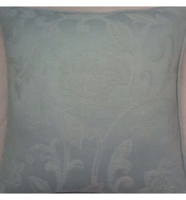 A 16 Inch Cushion Cover In Laura Ashley Fleur Eau De Nil Fabric