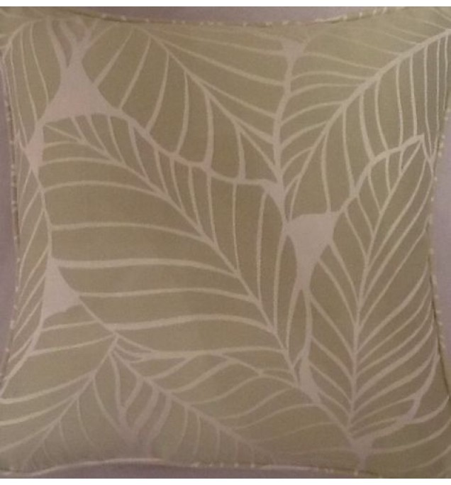 A 16 Inch Cushion Cover In Laura Ashley Palm Leaf Apple fabric