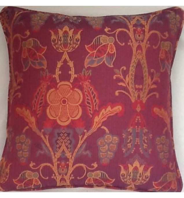 A 16 Inch Cushion Cover In Laura Ashley Valencia Purple Fabric  