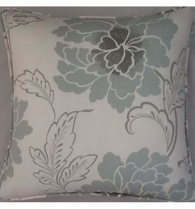 A 16 Inch cushion cover in Laura Ashley Babbington Mohair Fabric