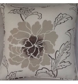 A 16 Inch cushion cover in Laura Ashley Babbington Truffle Fabric