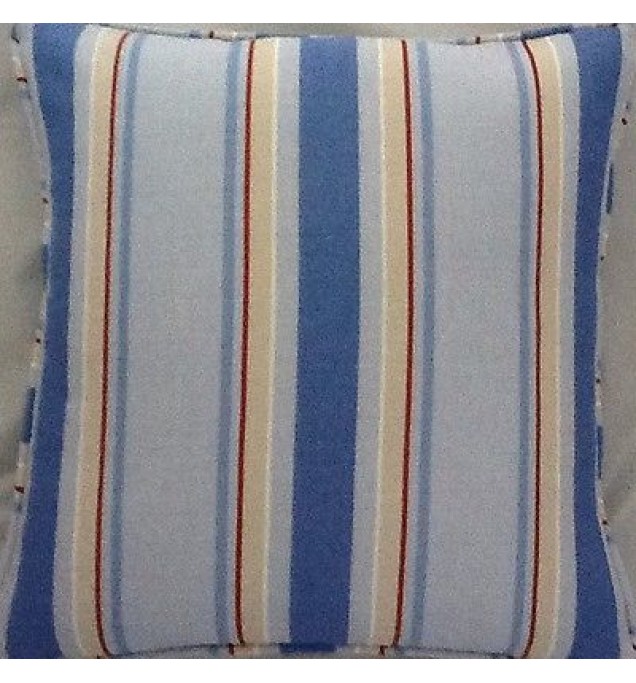 A 16 Inch Cushion Cover In Laura Ashley Ollie Stripe Fabric
