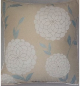 A 16 Inch Cushion Cover In Laura Ashley Erin Silk Natural Fabric
