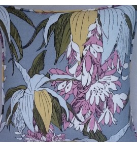 A 16 Inch Cushion Cover In Laura Ashley Larissa Blue Bird Fabric