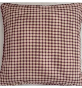 A 16 Inch Cushion Cover In Laura Ashley Cresswell Aubergine Fabric