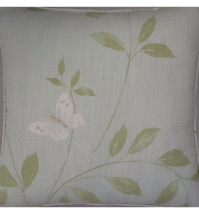 A 16 Inch Cushion Cover In Laura Ashley Thea Eau De Nil Fabric