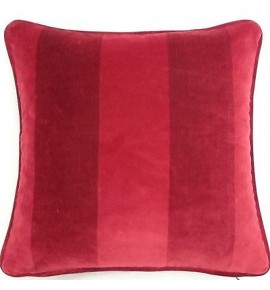 A 16 Inch Cushion Cover In Laura Ashley Tyler Cranberry Velvet Fabric