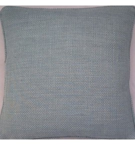 A 16 Inch Cushion Cover In Laura Ashley Dalton Duck Egg Fabric