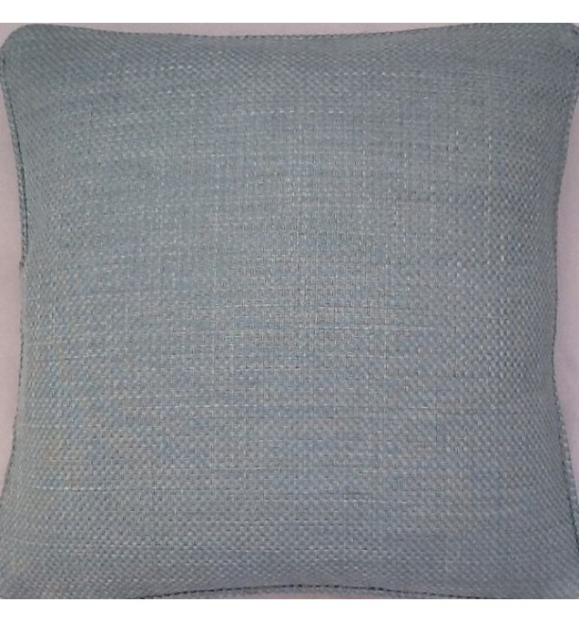 A 16 Inch Cushion Cover In Laura Ashley Dalton Duck Egg Fabric