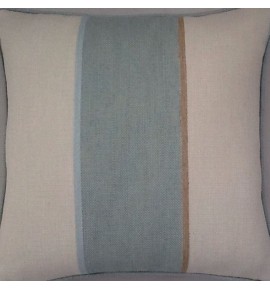 A 16 Inch Laura Ashley cushion Cover In Cedar Duck Egg fabric