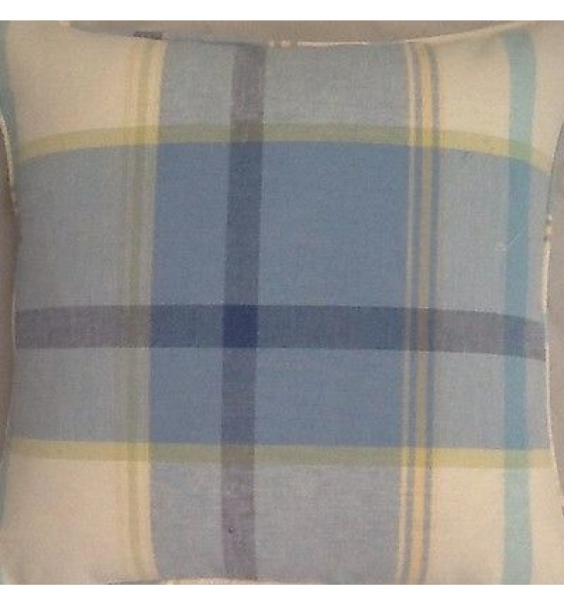 A 16 Inch Cushion Cover In Laura Ashley Buxton Blue Fabric