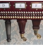 A Quality Long Footstool In Designers Guild Nabucco Robinia Fabric