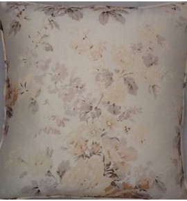 A 16 Inch Cushion Cover In Laura Ashley Stowe Silk Natural Fabric