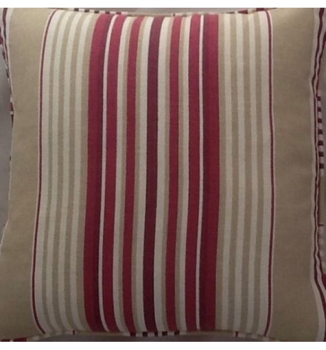 A 16 Inch Cushion Cover In Laura Ashley Irving Cranberry Fabric