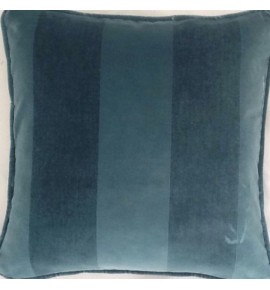 A 16 Inch Cushion Cover In Laura Ashley Tyler Velvet Teal Fabric