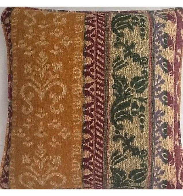 A 16 Inch Cushion Cover In Laura Ashley Farnley Aubergine Fabric