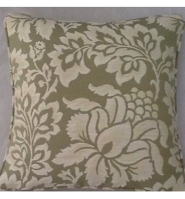 A 16 Inch Cushion Cover In Laura Ashley Acanthus Green Fabric