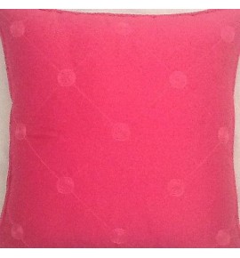 A 16 Inch Cushion Cover In Laura Ashley Lucille Cerise Silk Fabric