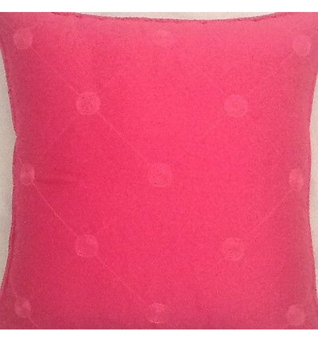 A 16 Inch Cushion Cover In Laura Ashley Lucille Cerise Silk Fabric