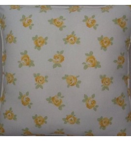 A 16 Inch cushion cover in Laura Ashley Bibi Cowslip Fabric
