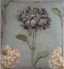 A 16 Inch Cushion Cover In Laura Ashley Ruskin Duck Egg Fabric