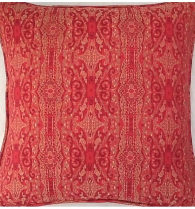 A 16 Inch Cushion Cover In Laura Ashley Kingsley Raspberry Fabric