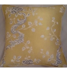 A 16 Inch Cushion Cover In Laura Ashley Marais Gold  Silk Fabric