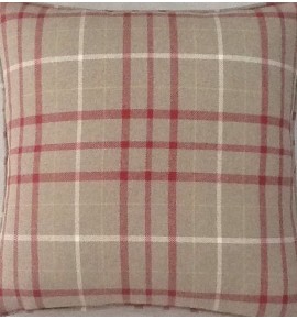 A 16 Inch Cushion Cover In Laura Ashley Keynes Cranberry Fabric