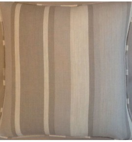 A 16 Inch Laura Ashley cushion Cover In Awning Stripe Dove Grey fabric