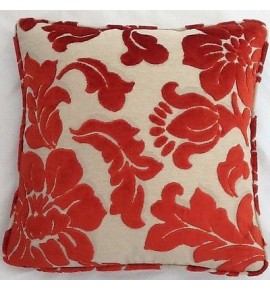 A 16 Inch Cushion Cover In Laura Ashley Katherine Cinnamon Velvet Fabric