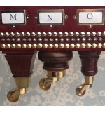 A Quality Long Footstool In Designers Guild Nabucco Fuchsia Fabric