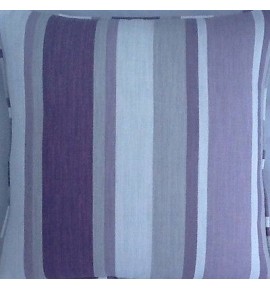 A 16 Inch Cushion Cover In Laura Ashley Awning Grape Fabric