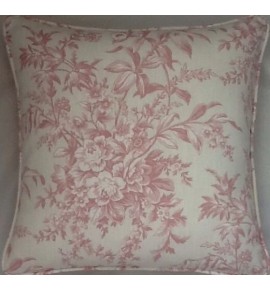 A 16 Inch Cushion Cover In Laura Ashley Picardie Pink fabric