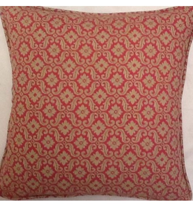 A 16 Inch Cushion Cover In Laura Ashley Sitwell Raspberry Fabric